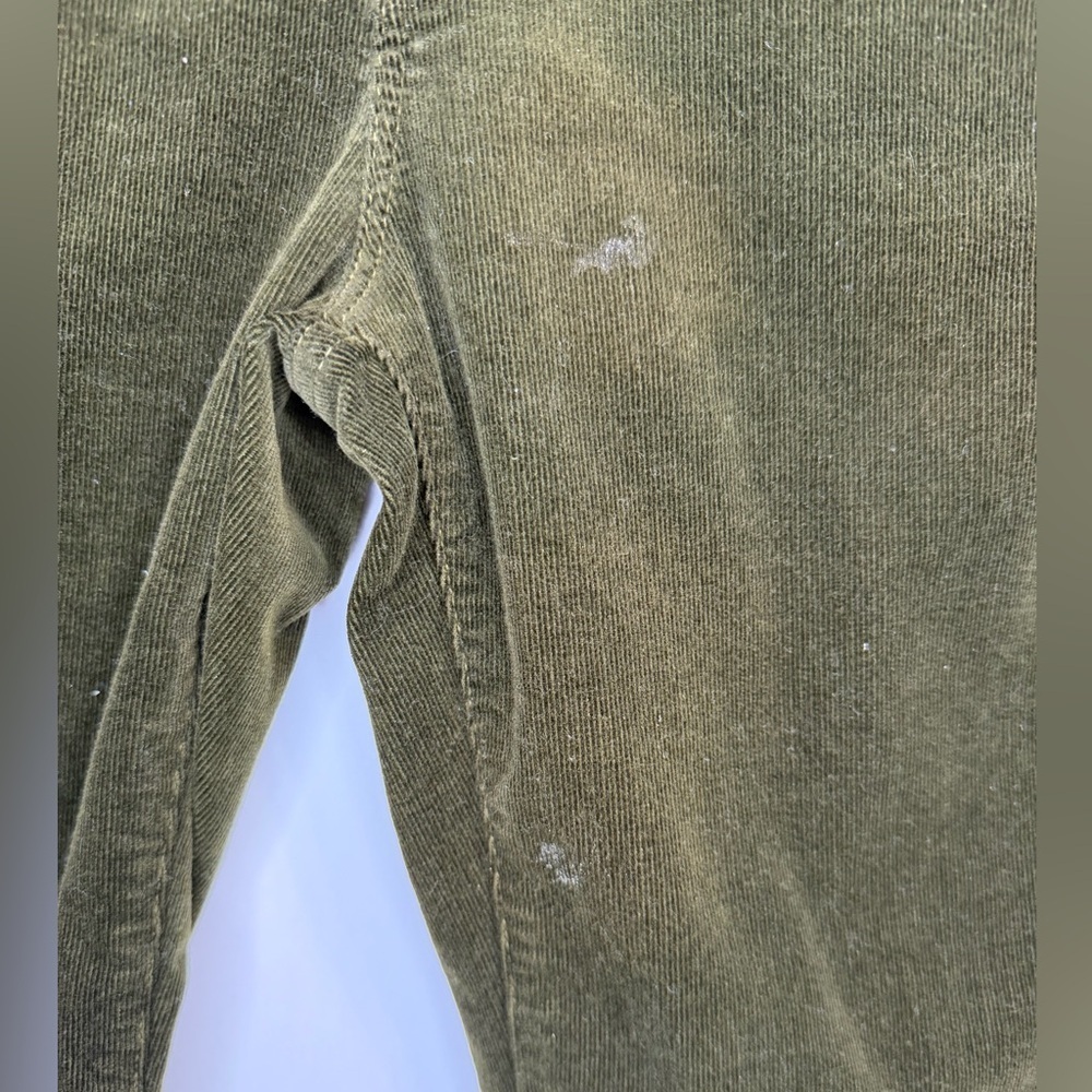 Frame Le Crop Mini Boot Olive Green Corduroy Pants Size 25 - Picture 9 of 9